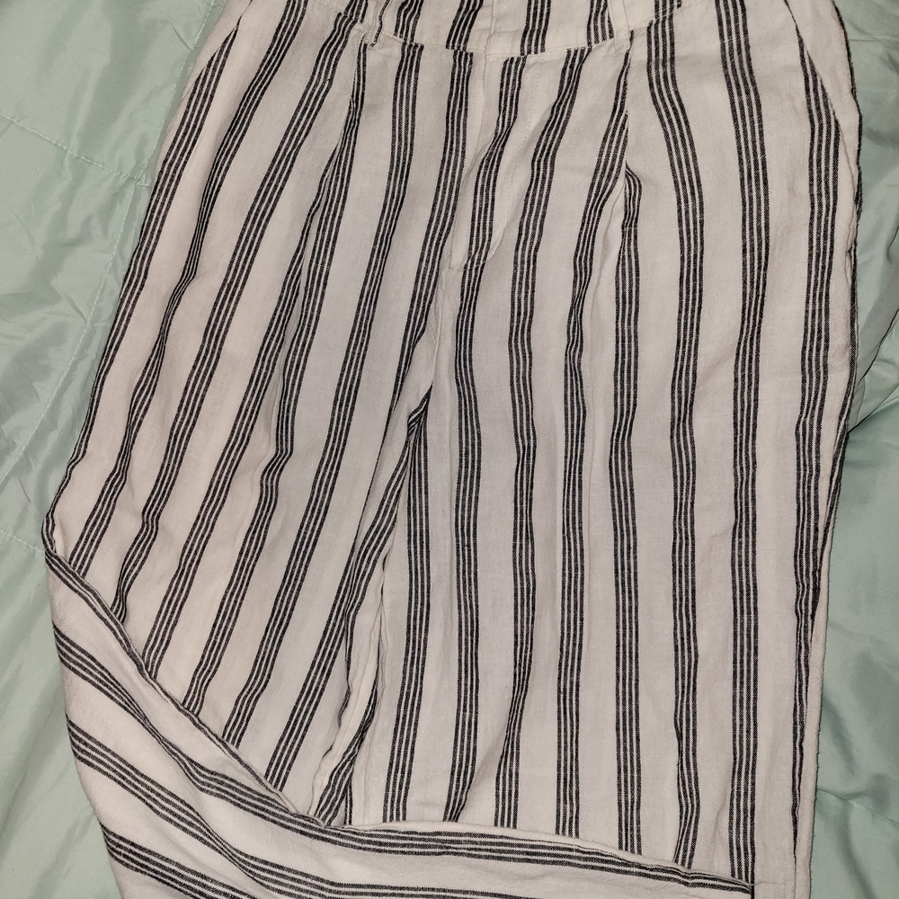a new day Black and White Striped Wide Leg Pants NWOT